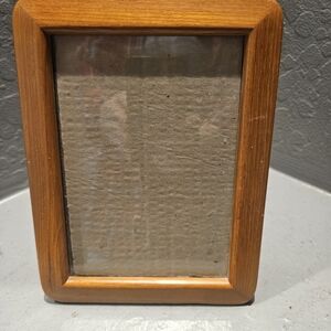 Danish Mid Century Wooden 5" X 7" Photo Frame